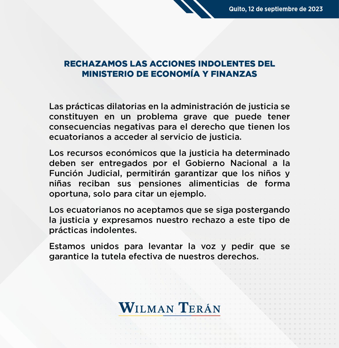 Las prácticas dilatorias en la administración de justicia se constituyen en un problema grave que puede tener consecuencias negativas para el derecho que tienen las y los ecuatorianos para acceder al servicio de justicia.