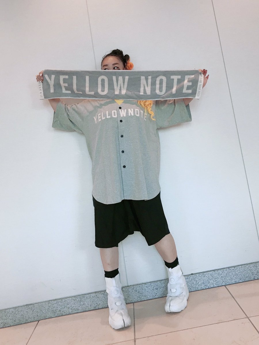 赤西仁　YELLOW NOTE ベースボールシャツ