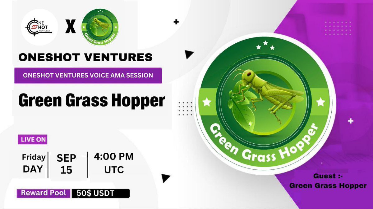 ONESHOTVentures's tweet photo. 🎙️We're pleased to announce our next Special Voice AMA with 
@EverestP2E
15th September at 4:00 PM UTC 🏠Venue : https://t.co/Ko1cye3VXo 
💰Rewards - 50$ USDT 

🚨Rules: 

1⃣  Follow 
@ONESHOTVentures
&amp; 
@EverestP2E
2⃣ Like &amp; RT 
3⃣  Comment Questions https://t.co/BakEfPf4bS