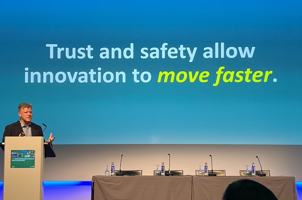 An inspiring message to #DataProtection community and @PrivacyPros by <a href="/jtrevorhughes/">J Trevor Hughes</a> - #DPI23 in Munich kicks-off with discussions on #AI #enforcement and #datatransfers &amp; the new EU-US #DataPrivacyFramework