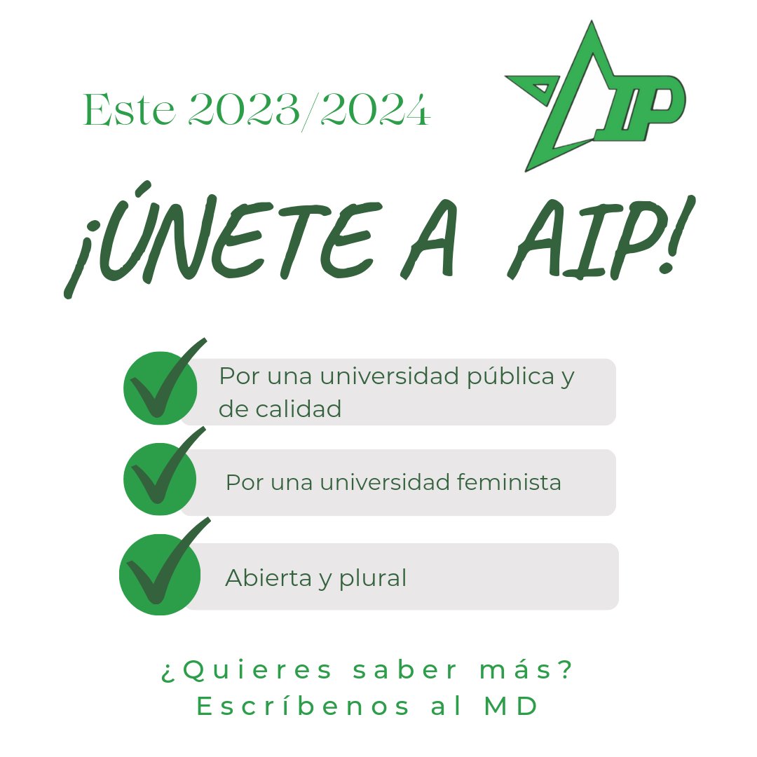 👉¿Objetivo de este curso? Únete a nosotros para defender tus derechos como estudiante y por los valores progresistas que queremos en la universidad.

❓️¡ Escríbenos si estás interesad@ o si tienes alguna duda!