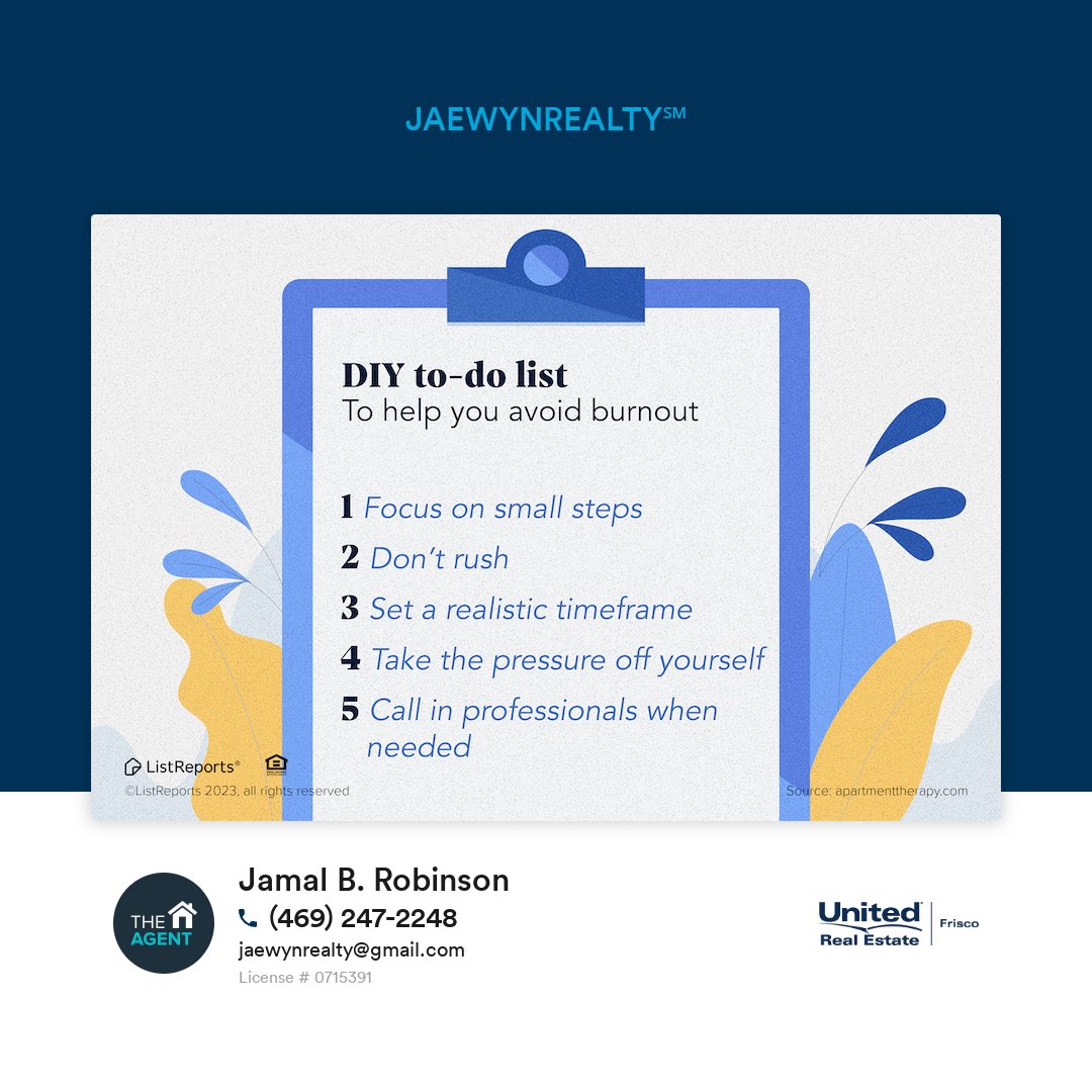 🛠️🏡#JAEWYNREALTY🚪🔑
#DIY #finances #home #homediy #homeowner #homereno #hometips #house #investment #listingagent #marketupdates #realestateagent #realestategoals #realestateinvestor #realestatelife #realestatemarket #realestatenews #realestatetips #REALTOR® #smartmoney