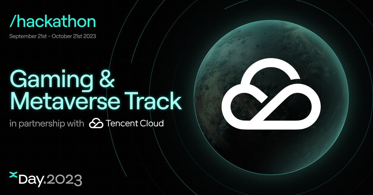 CodeMultiversX's tweet image. Fueling the foundation of global Web3 infrastructure and championing next-gen blockchain-powered experiences.
@tencentcloud joins the #xDayHackathon as partner for the Gaming & Metaverse Track.
Take part in the hackathon:
🔗 xday.com/hackathon