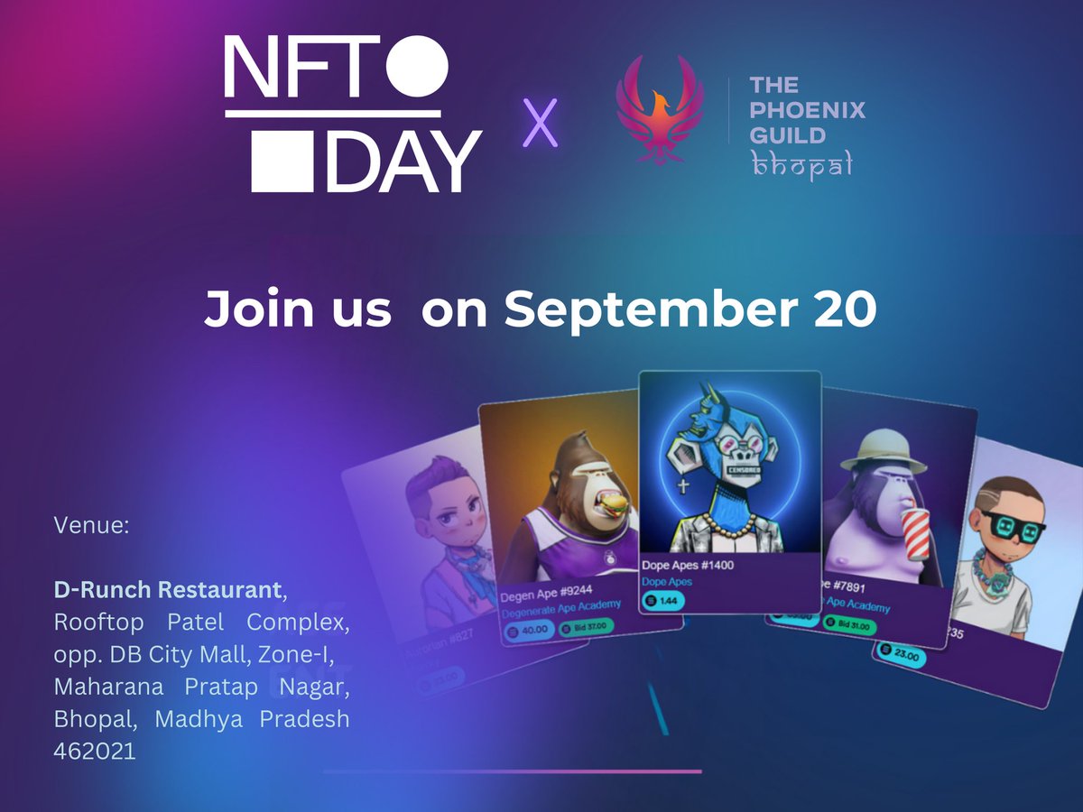 📆 Save the date 20th September 2023 for the most anticipated tech event of the year! 🔥🚀 #NFTday