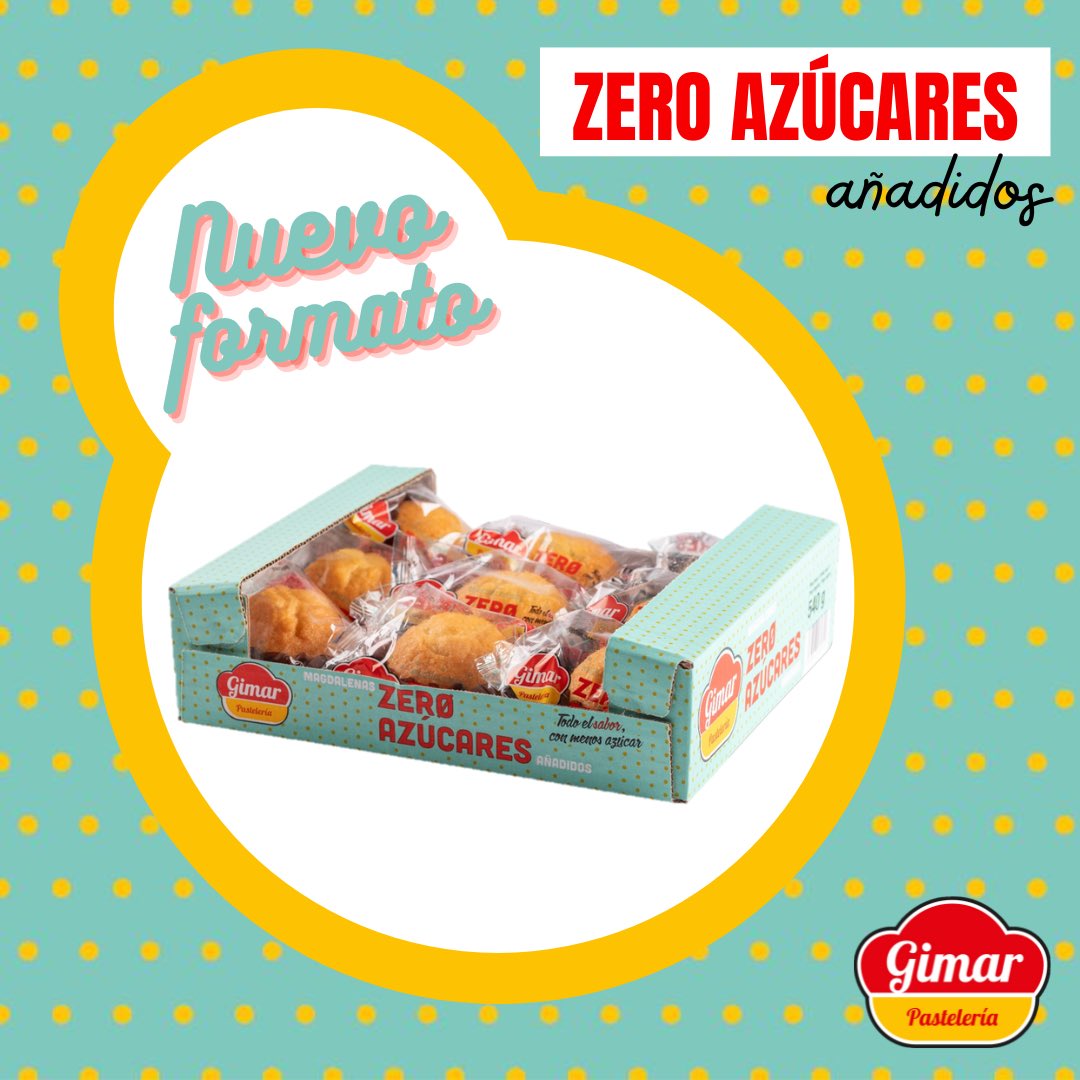 🚨🚨Novedad

Ahora nuestra magdalena sin azúcares
añadidos la podrás encontrar en formato de 9 unidades.

Envasadas individualmente para mantener todo su frescor y esponjosidad😋 en un formato más reducido.

¿Todavía no las has probado?
#pasteleríagimar #nuevo #sinazúcares