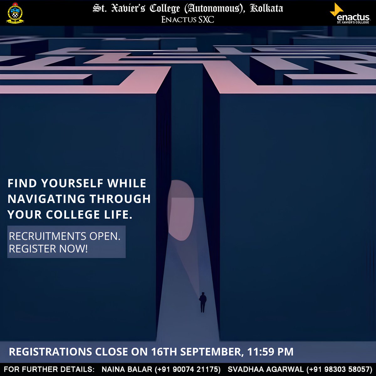 Enactus_sxc's tweet photo. Finding your way in the maze of life can be challenging, but every twist and turn is an opportunity for growth.

Join us in conquering the maze of life together!

Enactus SXC
Seeking Possibilities
Taking Action
Enabling Progress. https://t.co/D4aukhuD6g