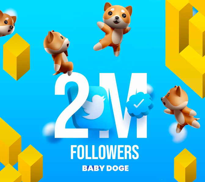 #Babydoge has 2M+ followers on Twitter, 1.7 M+ Holders, Top Rated on BSC and Trending on Twitter and a strong community.  The question:
<a href="/Binance/">Binance</a> When will you list #BabyDoge ?