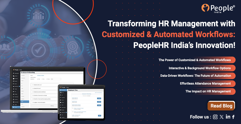 Transforming HR Management with Customized & Automated Workflows: PeopleHR India’s Innovation!
Read Blog @ buff.ly/48axN0L

#PeopleHRIndia #AutomatedWorkflows #CustomizedWorkflows #hrmanagementsystem #notification #hrsoftwaremangement  #humanresourcemanagement