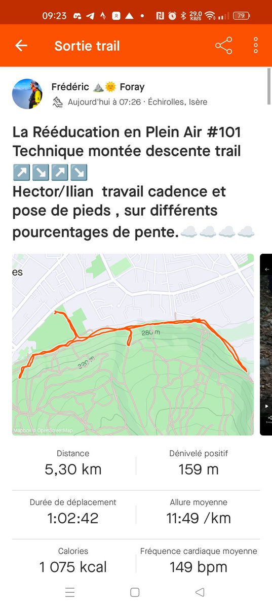 EnReeducation's tweet photo. Seance Technique Montée /Descente , prévention des blessures
#foulee
#posedepied
#preventionblessures
#techniquedescente
#reeducation
#kiné
#cadence
#mediopied https://t.co/kt2EjTvP37 https://t.co/uWgdsVBO8k