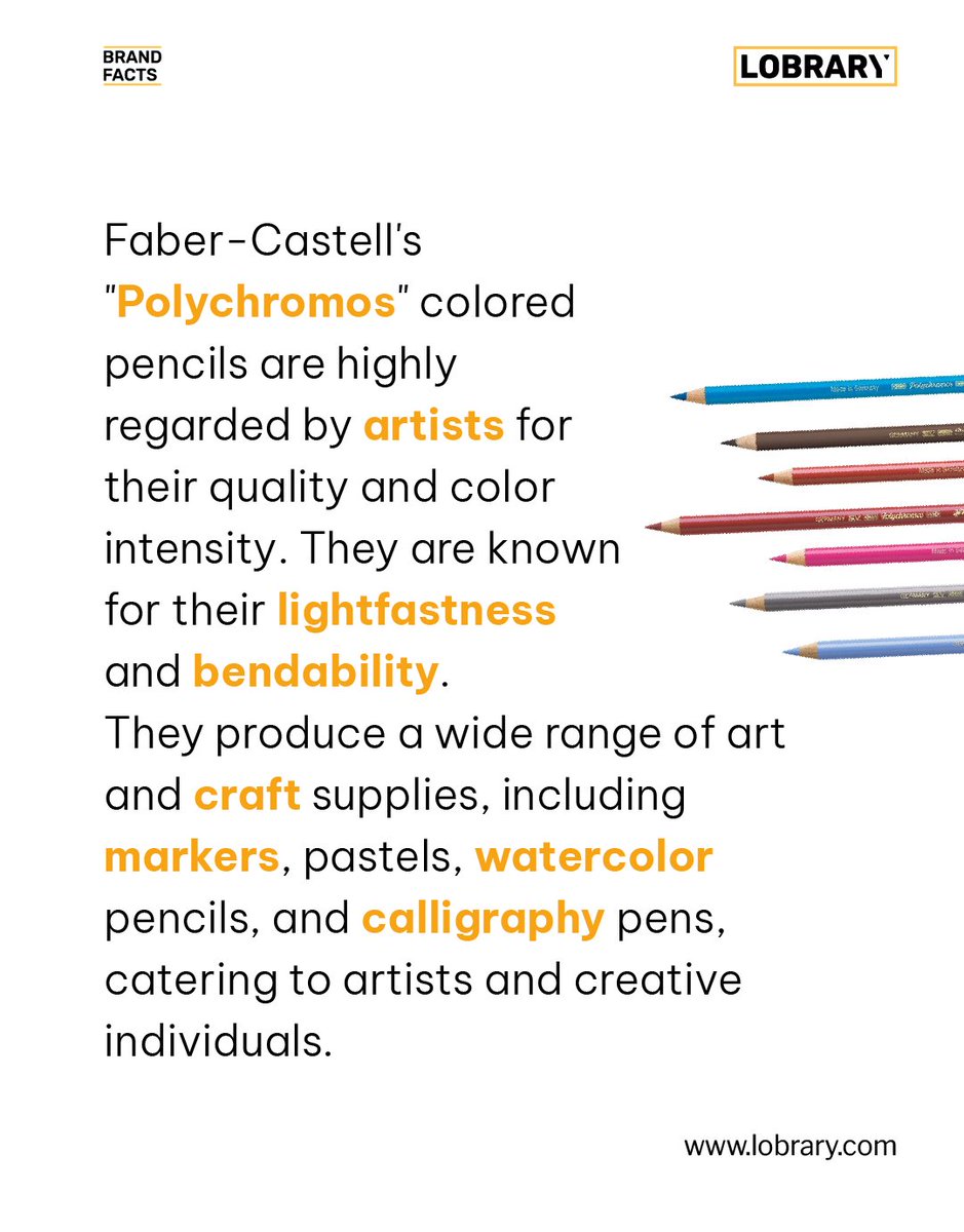 Lobrary_'s tweet photo. Faber-Castell has a global presence with manufacturing facilities and subsidiaries in many countries. Their products are available in over 120 countries.
#lobrary #brandfacts #brands #fabercastell #branding #facts #pen #art #artists #drawing #libraryofbrands #hidden https://t.co/pcfGWzRNtH