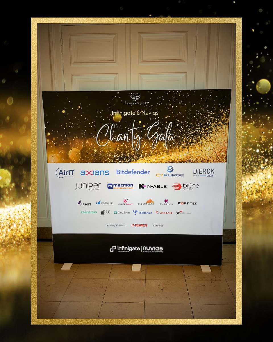 Last Thursday, we were guests at @HotelAtlanticHH, contributing to great causes at the Charity Gala hosted by Nuvias &amp; <a href="/InfinigateGroup/">Infinigate Group</a>!

A big thank you to everyone for all the preparation.
Our table and lively gathering were sponsored by <a href="/Cloudflare/">Cloudflare</a>.

Additional sponsors 👇