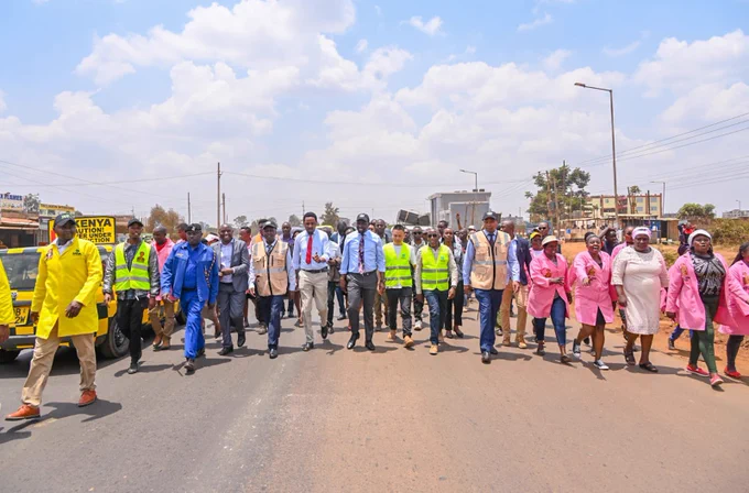 NickRutoo's tweet photo. Construction of Mugumo - Thika road will be a game changer in both Gatundu North and  Thika Town  Constituencies.   #PromisesKept   Kenya Kwanza At one https://t.co/gVHiYluZQc