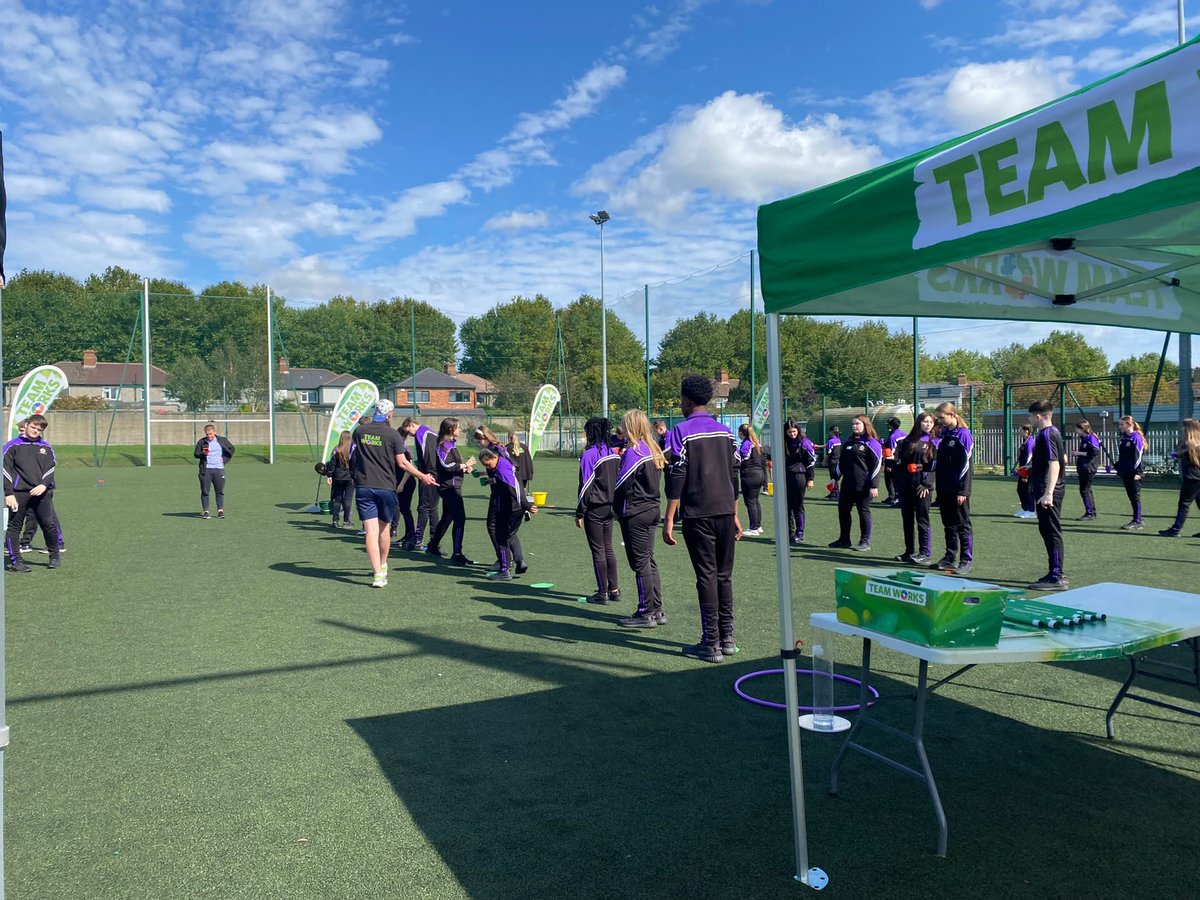 vernamcb's tweet photo. Our TYs embarked on their first trip yesterday. A fantastic experience of team building exercises with Teamworks Ireland. #wecantransformtheworldwithourcreativity 
@lecheiless @lecheiletrust1 @teamWorksIre https://t.co/36uWLQD9MZ