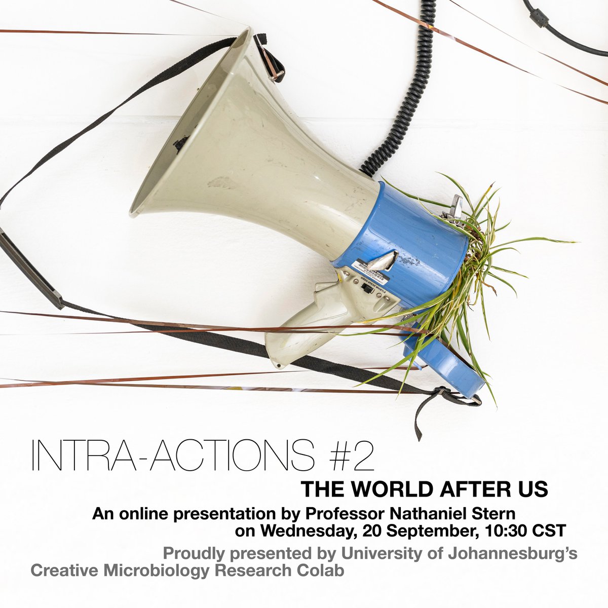 Catch <a href="/nathanielstern/">nathaniel stern 🌱💻 📝</a> 's online presentation for the CMRC's Intra-Actions series, 20 September 10:30AM CST. For more information, visit the link in our bio. 

#NathanielStern #TheWorldAfterUs #CMRC #VIAD #WHRC #IntraActions