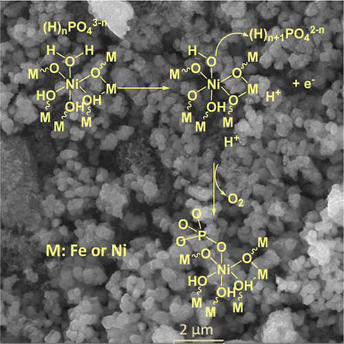 bhkenlo's tweet photo. Unveiling the Oxygen Evolution Mechanism with FeNi (Hydr)oxide under Neutral Conditions | Inorganic Chemistry https://t.co/rLGDwp3J93 Najafpour and co-workers @InorgChem #iron #nickel #hydroxides #OER #phosphate #proton_transfer https://t.co/TE6F9t46kB