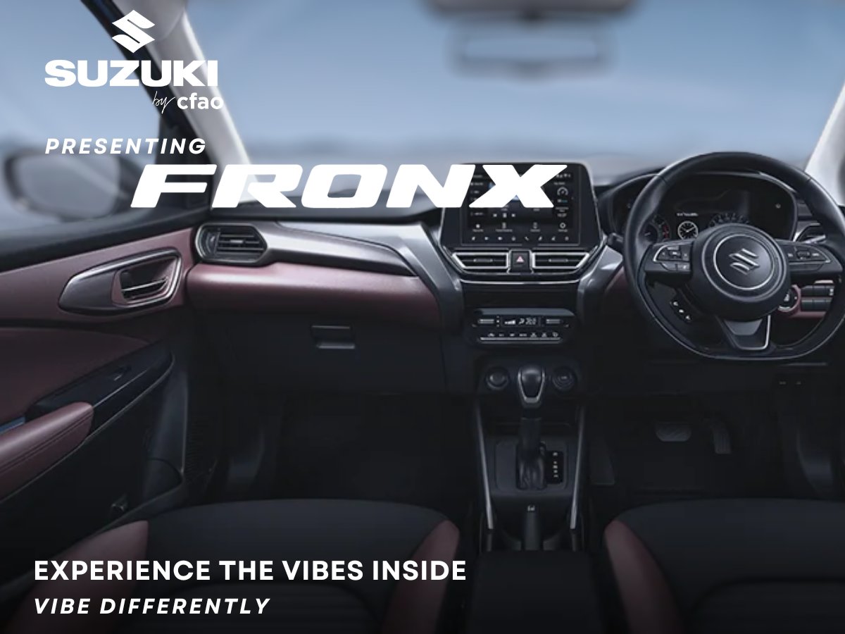 The moment you step inside the Suzuki Fronx you will notice the contrasting styling theme that’s strong yet refined. The bold cabin design, along with the use of high-quality and premium materials give it a robust persona with a dash of sophistication.

#suzuki #fronx #newsuv