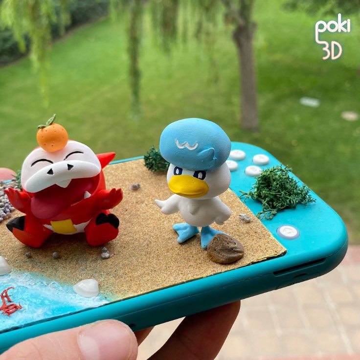 poki3D's tweet photo. 🌊 Nintendo Switch Pokémon Escarlata y Púrpura con los starters de Paldea 🌴

⚪️ Consola no funcional con Sprigatito, Fuecoco y Quaxly impresos y pintados a mano. Mar hecho con efecto agua y arena. Colabs con @rqlworld

✨ Se aprecian RTs y Likes✨

📩 Encargos MD! #TesoroPokemon https://t.co/et6eFDLxx2