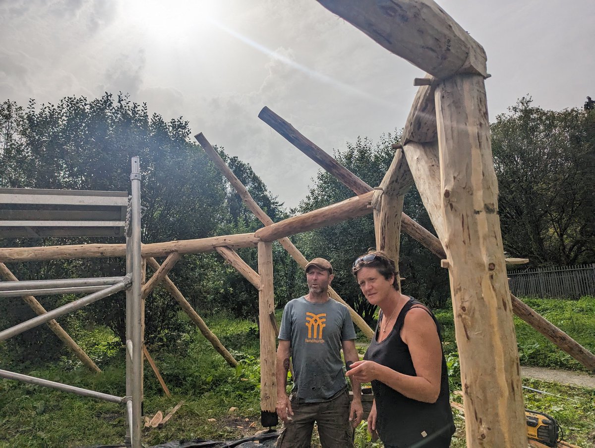 Massive thanks to <a href="/TyPren1/">Ty Pren</a>  and Kate of Edwards Cob Building for working so hard with our young people on the first steps of our Roundhouse, and for <a href="/HeritageFundUK/">The National Lottery Heritage Fund</a> for making it all possible! It's going to be spectacular ❤️ #celtiaidcwmcynon  <a href="/CynonOrganic/">Cynon Valley Organic Adventures</a> <a href="/CCreadigol/">Cymoedd Creadigol</a>