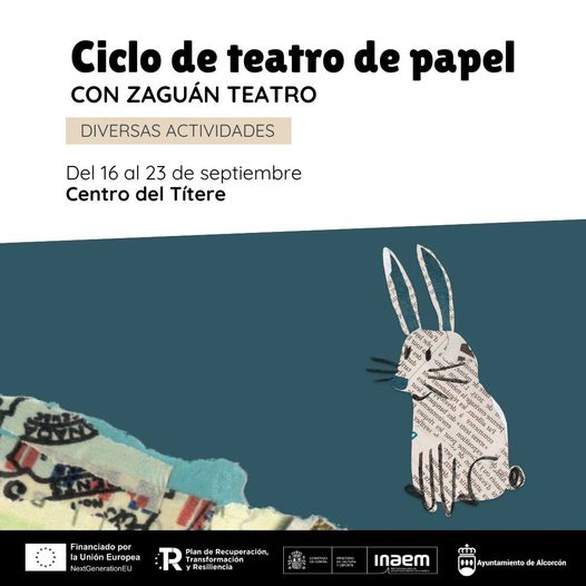 UNIMAMADRID's tweet image. En el Centro del Títere de Alcorcón, para su inicio de temporada, organizan un estupendo ciclo de Teatro de Papel. Descubrid todas las actividades que lo conforman en su web, ¡va a estar genial! 😍🎭🌞