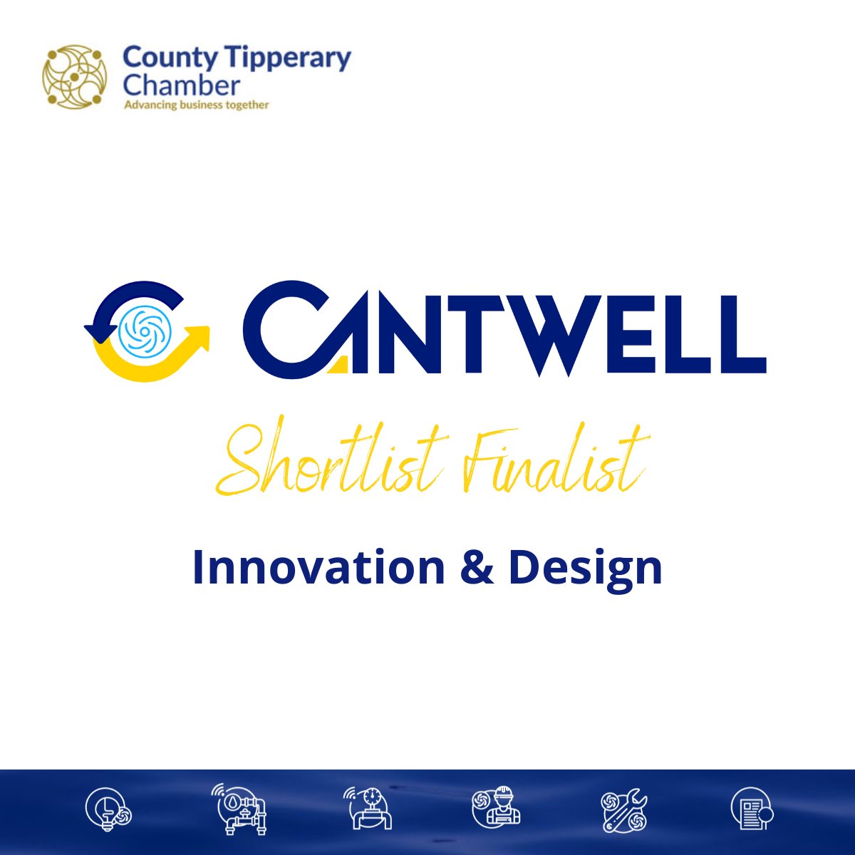 Delighted that <a href="/CantwellPumps/">Cantwell</a> have been nominated as shortlist finalists in the category of Innovation &amp; Design for <a href="/CTChamber/">County Tipperary Chamber</a> Awards '23👏 
Looking forward to the awards with our fellow nominees on Nov 24th <a href="/Abbey_Court_/">Abbey Court Hotel</a>🤩  
#tipperary #business #awards #nominee #innovation