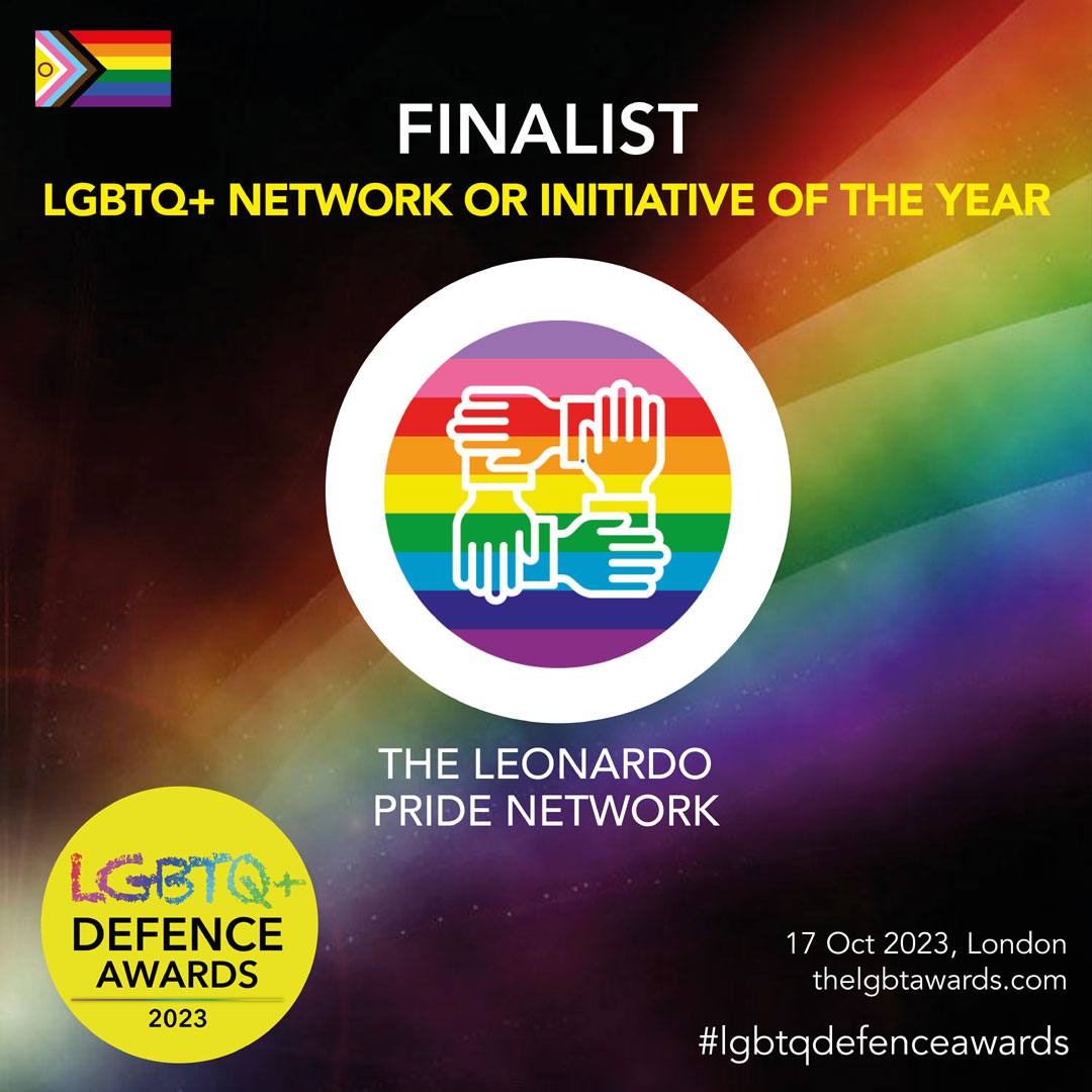 Congratulations to Leonardo engineer Ivy Speight for being shortlisted in the ‘Inspiration of the Year’ category in the inaugural @DefenceLGBTQ+ Awards, and to the Leonardo UK Pride Network for being shortlisted in the LGBTQ+ Network or Initiative of the Year category.