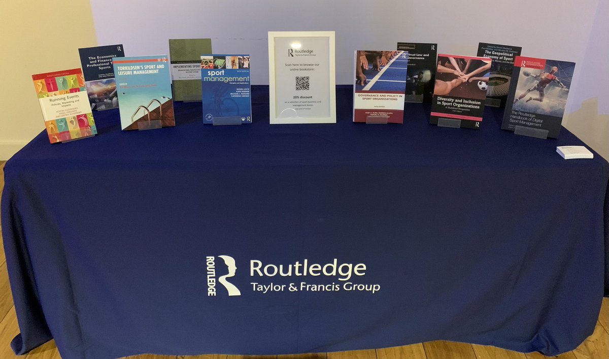Our concise book display in the exhibition (coffee!) space at #EASM2023. Delegates can scan our QR code to browse a wider selection and access a 20% discount.