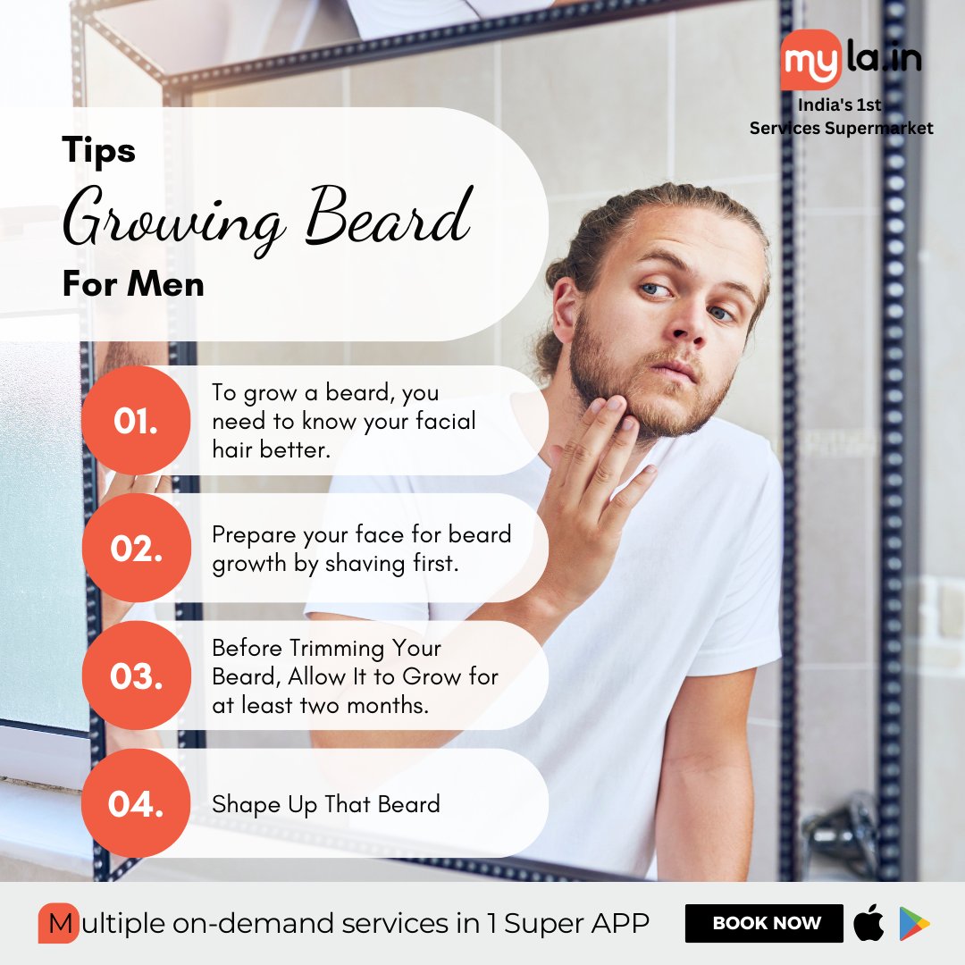 Ready to grow the best beard of your life? Here's How To Grow a Beard, According to Master Barbers.

Download our App today: buff.ly/3KqlcwC     

#myla #onlineservices #servicessupermarket #tips #beard #beardtips #growingbeard