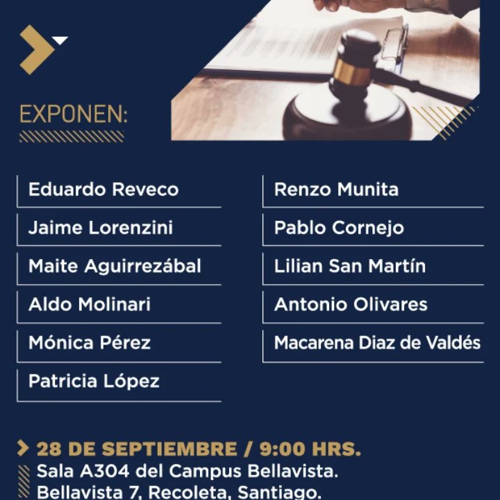 Seminario sobre litigación en materia de consumo.
28 de septiembre a partir de las 9AM. Sala 304 USS (campus Bellavista)
