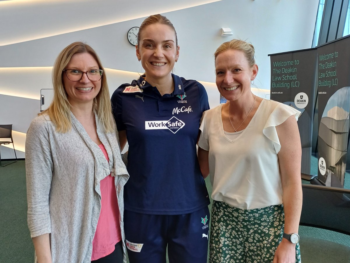 Dr Lauren Arundell (@lauren_arundell) on Twitter photo It doesn't matter how old you are, if you get a chance to meet World Cup winning <a href="/AussieDiamonds/">Origin Australian Diamonds</a> captain <a href="/watson_lizzy/">Liz Watson</a> you get a 📷! We missed snapping <a href="/katemoloney_/">Kate Moloney</a> !
Thanks to <a href="/MelbourneVixens/">Melbourne Vixens</a> co-captains for sharing your insights at SportTalks<a href="/Deakin/">Deakin University</a>
@Deakin
@DeakinHealth It doesn't matter how old you are, if you get a chance to meet World Cup winning <a href="/AussieDiamonds/">Origin Australian Diamonds</a> captain <a href="/watson_lizzy/">Liz Watson</a> you get a 📷! We missed snapping <a href="/katemoloney_/">Kate Moloney</a> !
Thanks to <a href="/MelbourneVixens/">Melbourne Vixens</a> co-captains for sharing your insights at SportTalks<a href="/Deakin/">Deakin University</a>
@Deakin
@DeakinHealth
