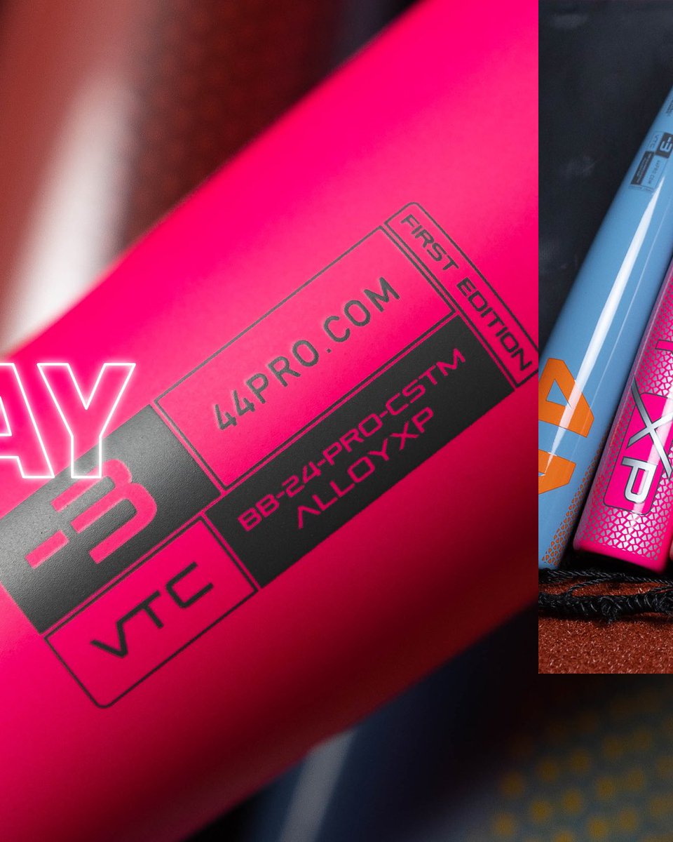 44ProCustom's tweet image. CUSTOM ALLOY XP GIVEAWAY 

To enter: 
1) LIKE and RT this post 
2) FOLLOW us 
3) TAG 2 friends in a reply or QT

🤫 for 2x the chance to win, go to 44pro.com/builder/bat and design your bat! 

Post a screenshot of your design in a reply. 

FOR 3X the chance to win post that…