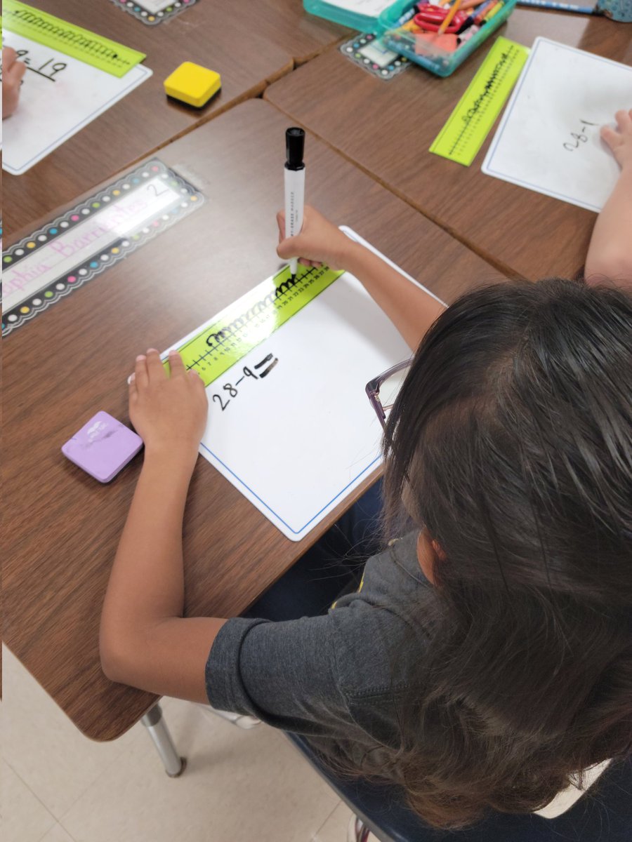 AveryBarnes18's tweet photo. Counting up to subtract is the strategy of the day! @NISDMurnin @MrsMorris_Math https://t.co/xDaJhP7oCU