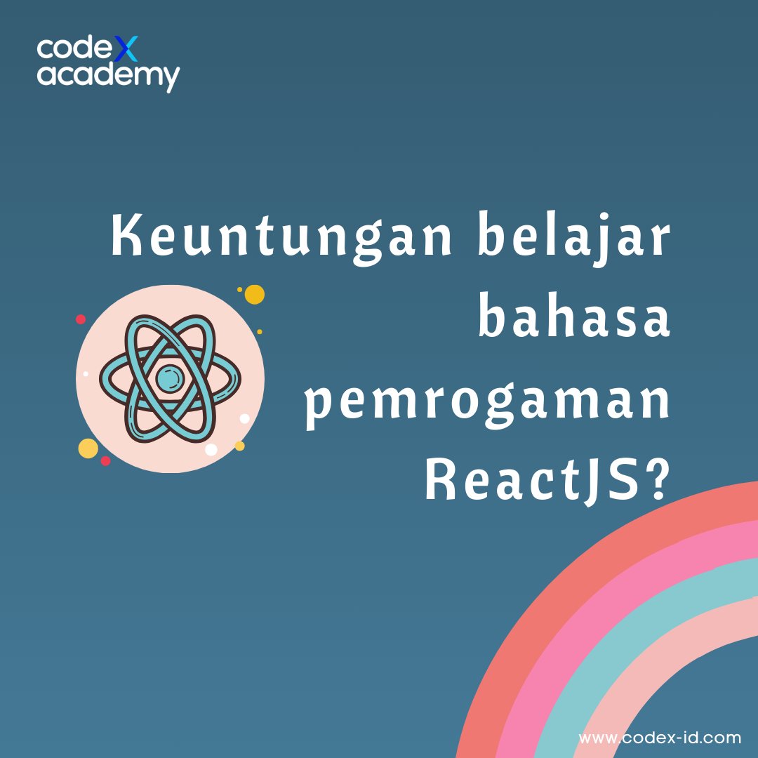 codexacademyid's tweet image. [Thread]

Bahasa pemrograman ReactJS adalah bahasa yang  umum dan sudah banyak dipakai di perusahaan.  

Kali ini admin mau ngasih tau nih apa aja sih keuntungan dari belajar ReactJS... 
Simak ya guys✨✨