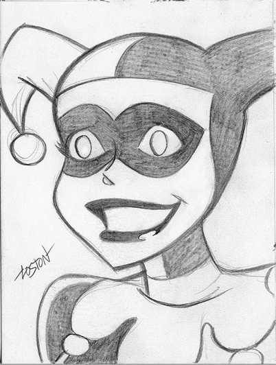 Loston_Wallace's tweet image. #HarleyQuinn #KillerCroc #TheJoker #IronMan 
Even more head and shoulder drawings.