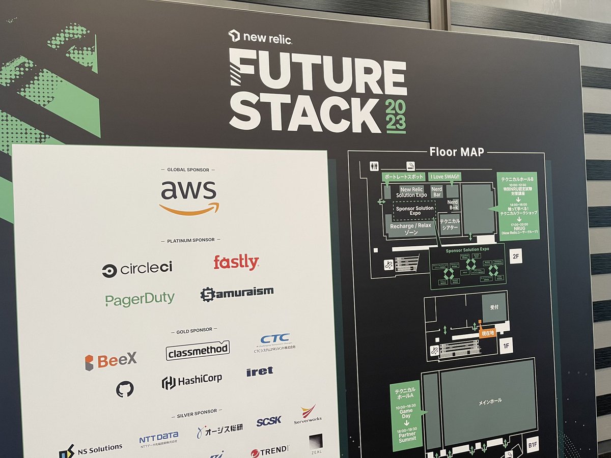 shogokatsurada's tweet image. 今日はココ‼️
#HashiCorp
#FutureStackTokyo #newrelic