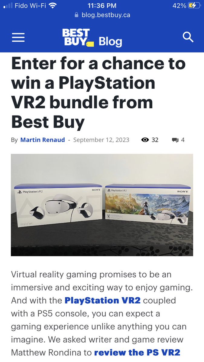BryanPuck21's tweet photo. Hoping to win a PS VR2 in this Best Buy blog contest 🤞#BestBuyPSVR2contest https://t.co/byTjXg3LuP