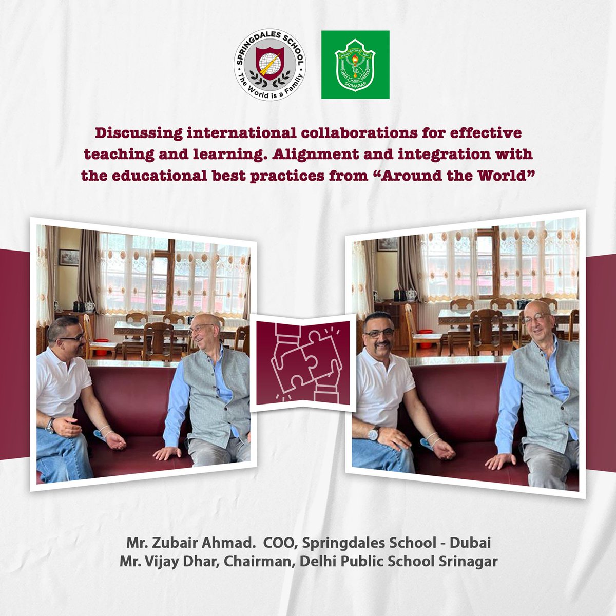 dpssgr's tweet photo. DPS Srinagar initiates International Leadership Development Programme in collaboration with Springdales School Dubai.
#dpssrinagar #springdalesschooldubai @SpringdalesDXB https://t.co/fzZQsEBQvd
