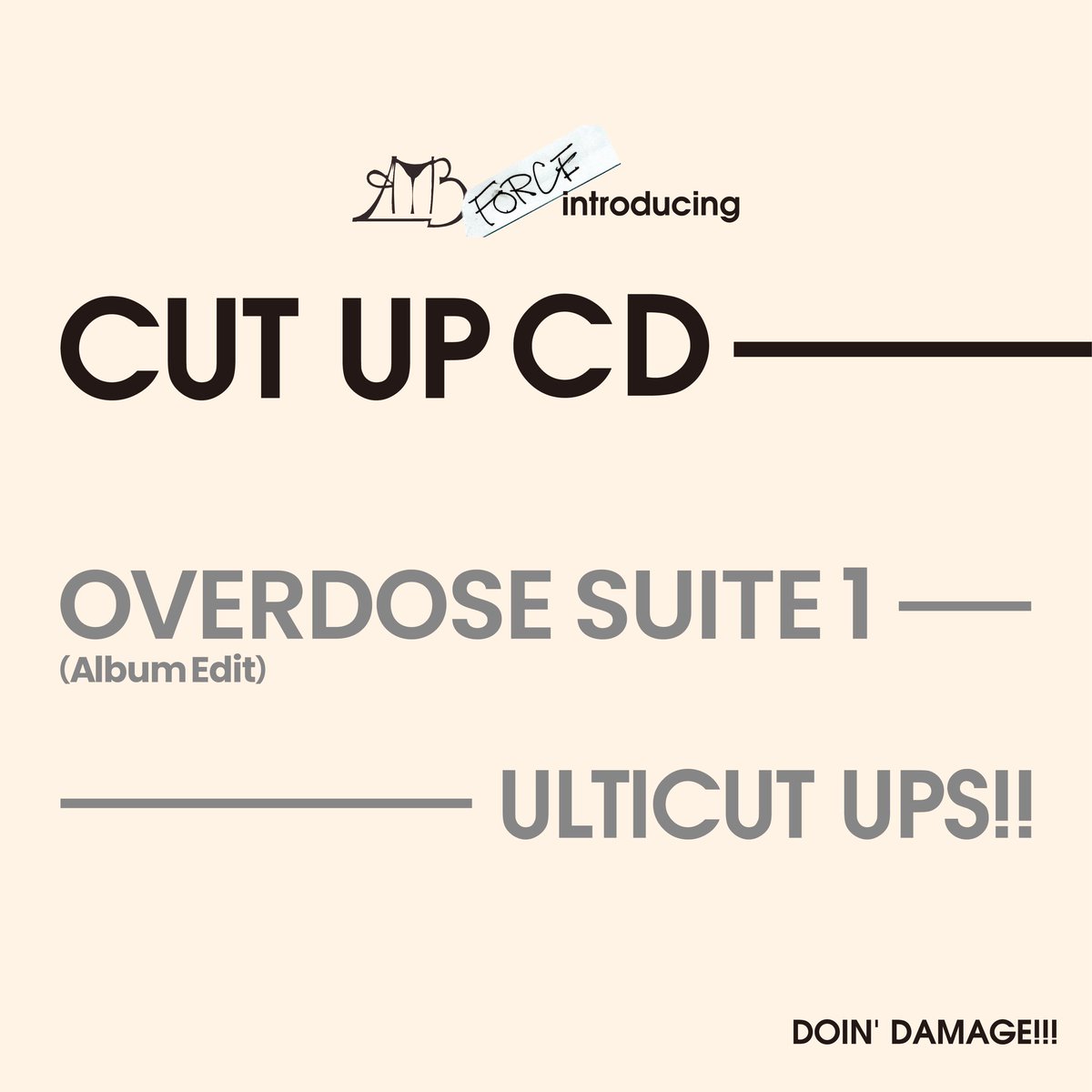 insensemusic's tweet photo. 🔥本日サブスク解禁🔥
ULTICUT UPS!! - Overdose Suite 1 (Album Edit)
🎧https://t.co/opLZ5C1h1E
縦横無尽にカット&ペーストしたライブ感溢れるブレイカーズ・ビーツは大胆かつ華やかに展開していくパーティー・グルーヴ🎵✂︎🎛🎚💪 @assignnote #AYBFORCE https://t.co/CDLeWeM51t