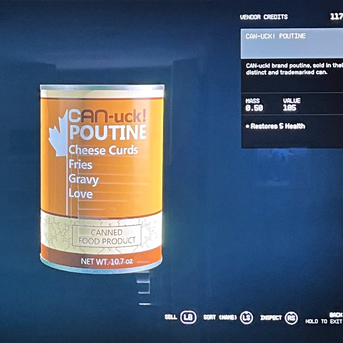 Best food item in #Starfield