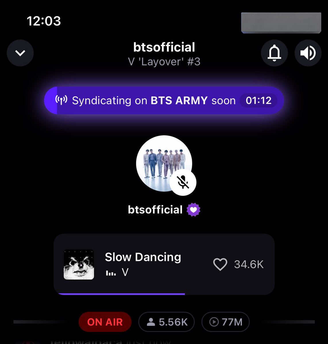 BTS MEDIA (slow) (@kmedia_bts) on Twitter photo — El tercer listening party oficial de 'Layover' de #TAEHYUNG en StationHead acaba de comenzar.
Recuerden que si no tienen una cuenta premium pueden unirse con sus playlists. 
Súmense si pueden ↓
(stationhead.com/btsofficial) — El tercer listening party oficial de 'Layover' de #TAEHYUNG en StationHead acaba de comenzar.
Recuerden que si no tienen una cuenta premium pueden unirse con sus playlists. 
Súmense si pueden ↓
(stationhead.com/btsofficial)