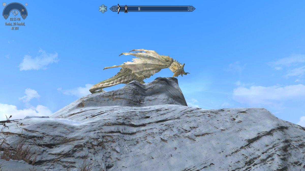 s_incerely's tweet photo. And then she went back up to hang with her bestie... and also we fought Alduin together. It went... fine... I guess, until he cutscened the fuck out of this plane of existence like a chump https://t.co/DwwW2C6uGp