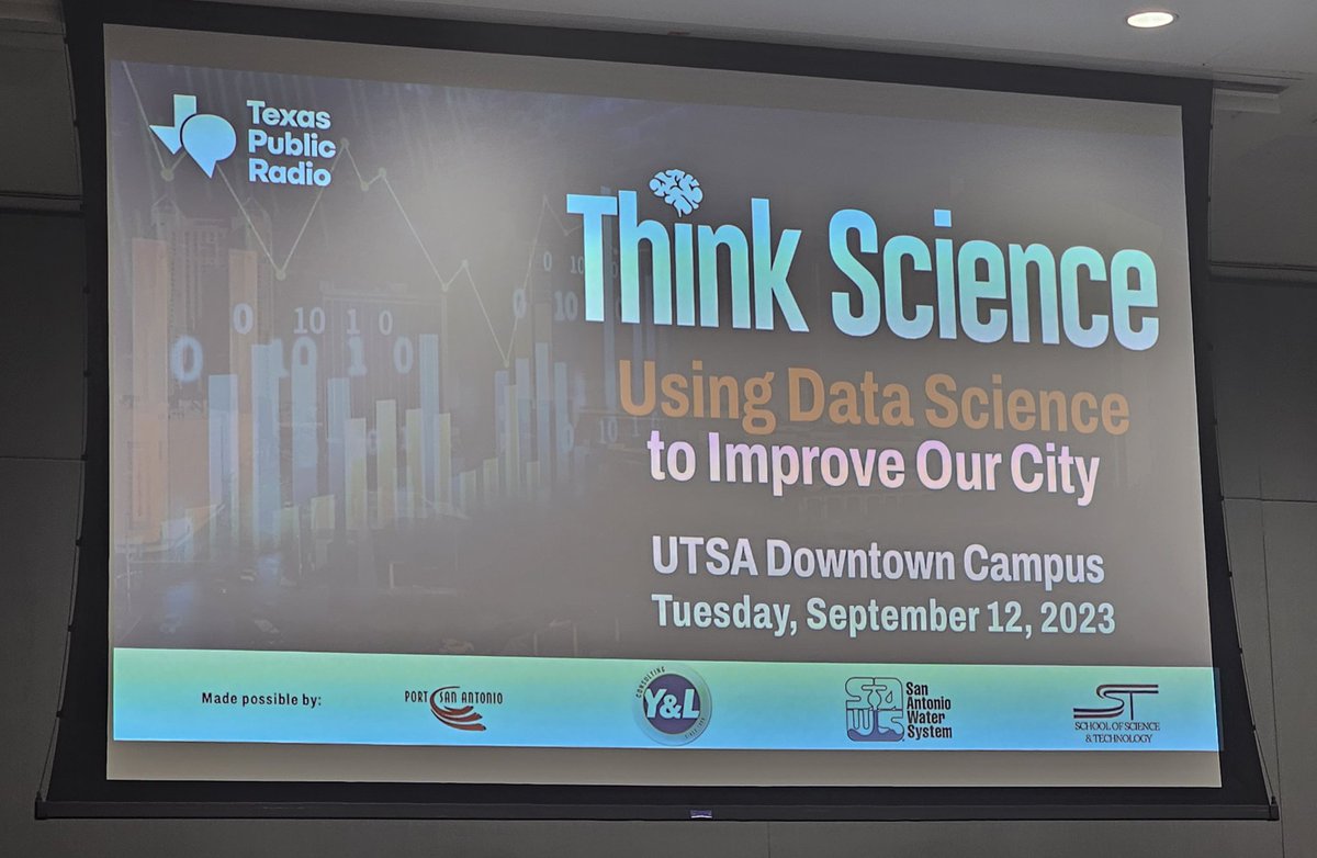 Tonight's @TeamELPS class included watching our incredible professor share her contributions to the data science field. The @utsadata San Pedro I building is 🔥
#datascience #sanantonio #Latinasanddata #responsibledata #inferentialstats