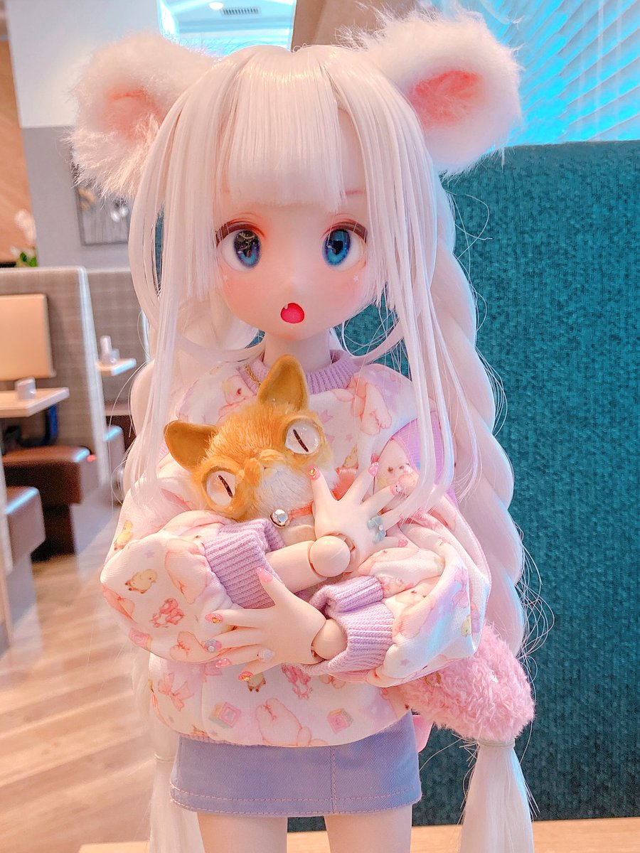 SophieBabyBear's tweet photo. 吹雪ちゃんはドールショウでこの猫を迎えてマカロニと呼びました。本当にブサカワで大好き…💕🥹

#いちごっ娘 
#babywhip_doll 
#thユカリnail 
#mdd 
#mddはいいぞ
#DS70 https://t.co/LBYvSottl8