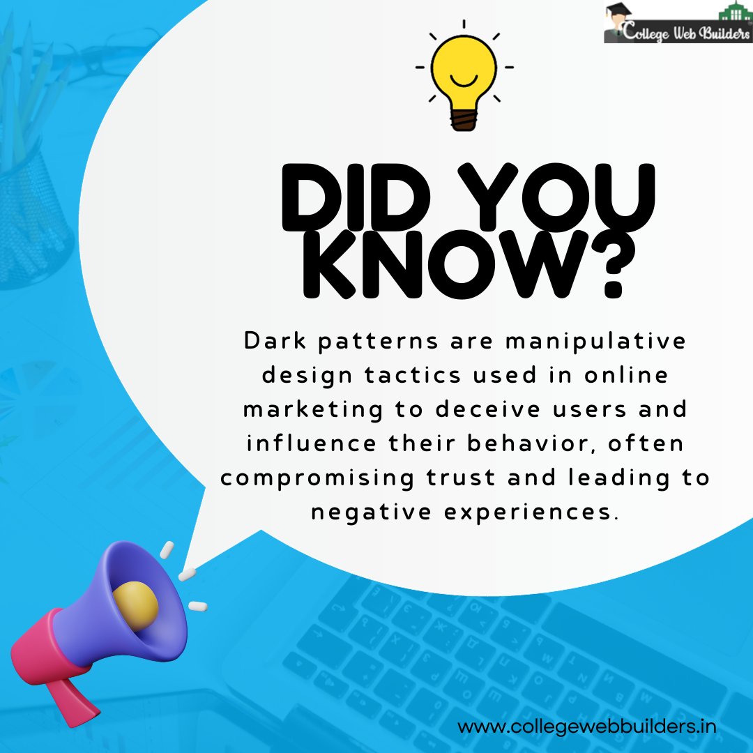 Did you know?
+1.202.421-5747
collegewebbuilders.in

#collegewebbuilders #didyouknow #facts #didyouknowfacts #DarkPatterns #TransparencyInMarketing #ConsumerAdvocacy #CustomerTrust