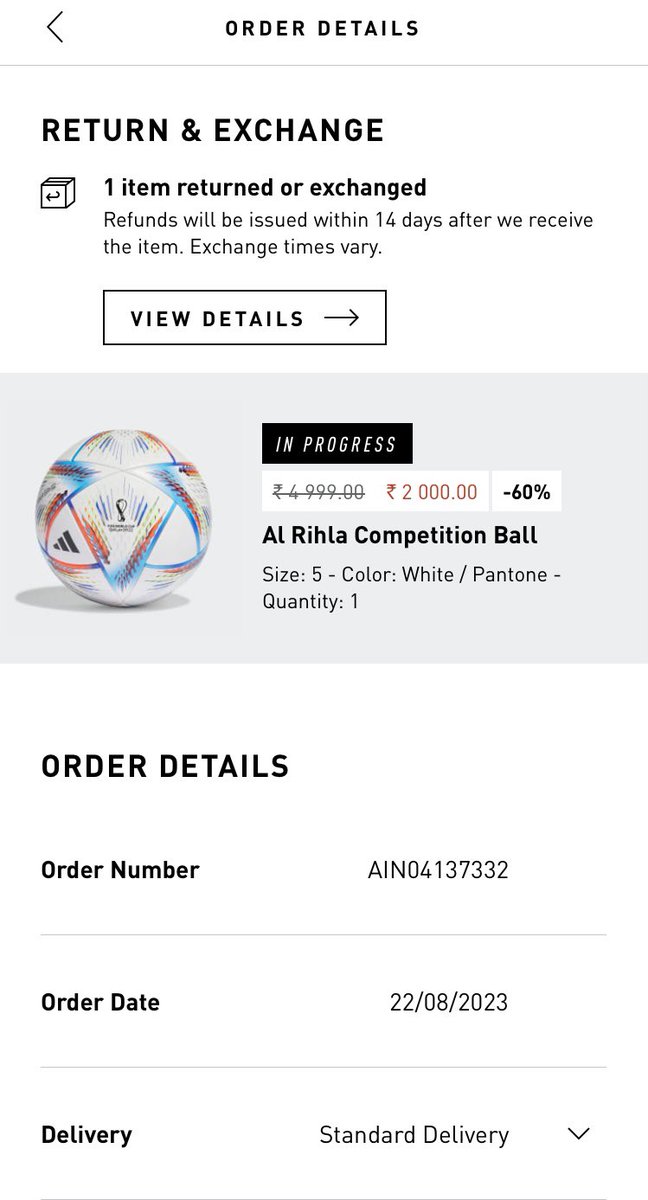 ashwynddevil's tweet photo. @adidasfootball @adidas Its been over 2 weeks since I raised a return request due to Quality Issue. Till date the defective product has not been picked up. I have received countless emails stating pick up will done in 3-5 business days. Get this sorted asap! 
#AdidasIndia https://t.co/uTp46dK9e9