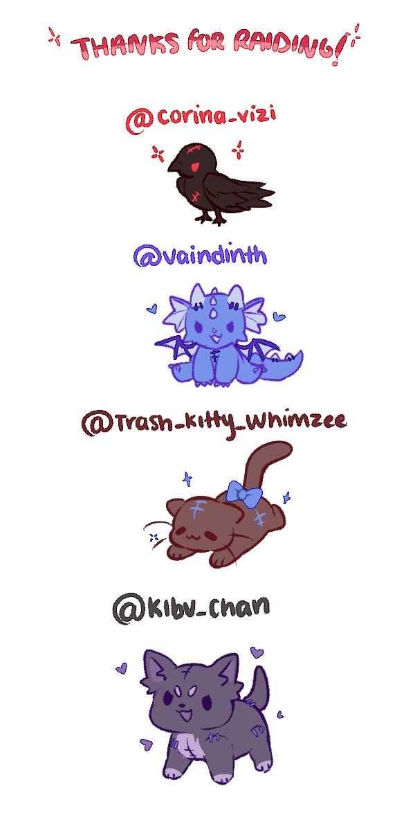 WAHOOO!! More progress >:)!! Thank you for stream and all the raids ;v;
@corina_vizi , @Kibu_chan , @ croc_of_dile , @VtubeVaindinth , @_Whimzee !!! https://t.co/q2x4mquoTj