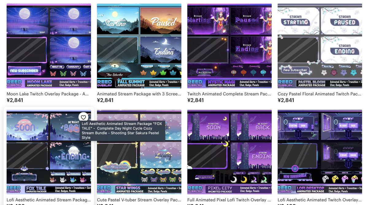 keiitichan_2nd's tweet image. 🦊大切なクリエイターさん紹介
〜（8/26）2Dモデルお披露目会関係者〜

Clow Reed( @ReedOverlay )

見て欲しいのは、このサイト!!
etsy.com/shop/ReedOverl…
配信関係のアイテムやオーバーレイを作成されてる方で、その作品は統一感あって欲しいと思う方も多いはず💛私も作品に一目惚れした一人である