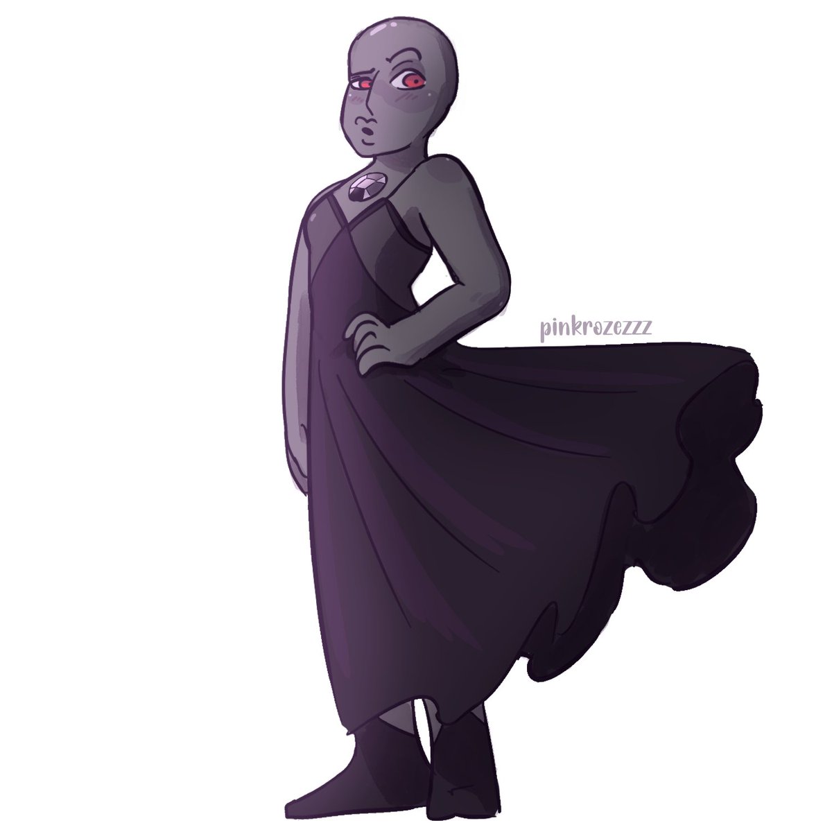 PinkRozezzz's tweet photo. Anyway- here's the pic I drew. I adore her 360 baldness. https://t.co/HvcwBtNQwB
