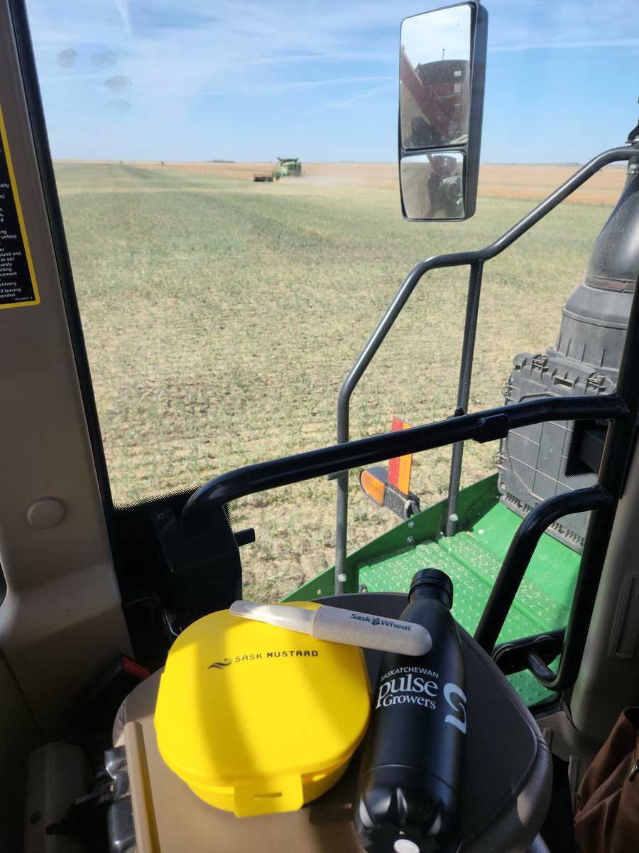 Huge shout out to <a href="/SaskWheat/">Sask Wheat</a> <a href="/SaskPulse/">Saskatchewan Pulse Growers</a> <a href="/GrowMustard/">Sask Mustard</a> for the lunch essentials to get me through #harvest2023