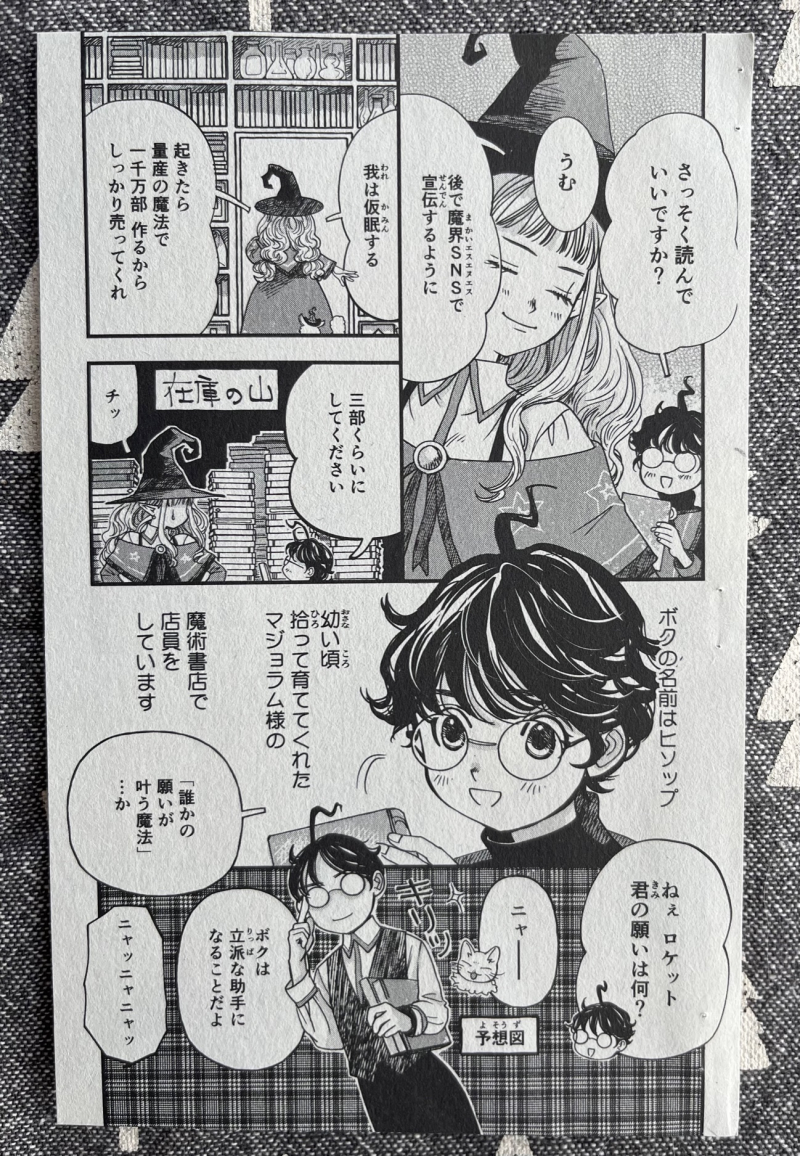 【宣伝】少年画報社さん「ねこぱんち」発売中です🐈
17周年おめでとうございます~🎊🎉✨
「猫と魔女の魔術書店」第二話20p掲載されています。
前回は「どんな猫とでも添い寝できる魔法」でしたが、今回は「誰かの願いが叶う魔法」です。
ぜひぜひ読んで、良かったら感想やアンケートなどよろしくお