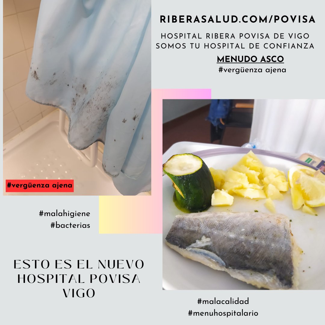 BcnMami's tweet photo. POVISA DE VIGO Somos tu hospital de confianza. ¿De verdad Somos #SaludResponsable?.
#verguenza ajena #estodapena #menudoasco #dietistainsuficiente. #Vigo #menosluces y #atencionalpaciente #abelcaballero https://t.co/4RGwg7poeE